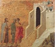 Duccio di Buoninsegna Road to Emmaus oil painting reproduction